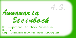 annamaria steinbock business card